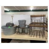 Wire Baskets and Metal Buckets