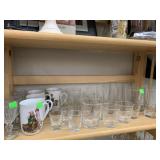 Glass Cups, Norman Rockwell Mugs