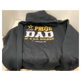 Proud Dad of US Soldier Sweatshirt Size