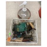 Crate of Garden Goods, Tools, and Misc.