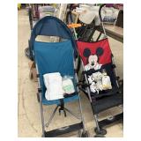 2 Collapsing Baby Strollers, & Baby Items