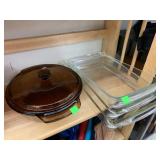 Pyrex Baking Dishes and Casserole Dish with Lid