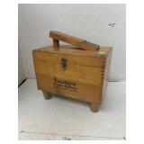 Robson Roto-Shine Polisher in vintage wooden shoe