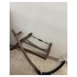 Antique Cross Cut Bow Hand Saw & Scythe ( Missing
