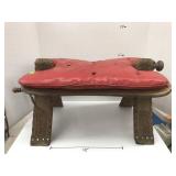 Vntg Camel Saddle Stool