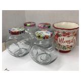 Canisters and Utensil holder, Pioneer woman