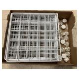 Wire cube shelving items