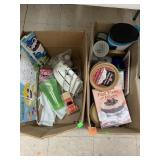 2cnt Boxes of Kitchen Items, Toys, Misc