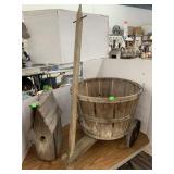 Basket Cart and Wooden Bird House
