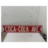 Coca-Cola Ave. Metal Sign