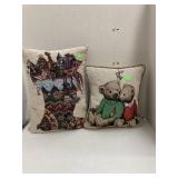 Christmas Pillows: Stocking & Bears
