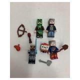 Mine craft Lego people and accessories