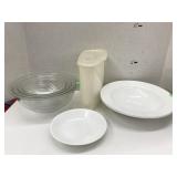Misc,  Pyrex Nesting mixing Bowls, cracked