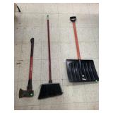 Axe, Broom, Shovel