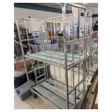 Large Metal Rack on Wheels / Grocery Rack