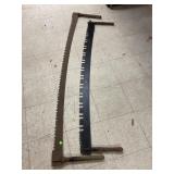 Set of two men cross cut saws (5-6 ft)