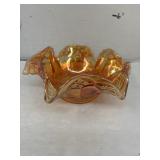 Marigold Carnival Glass bowl