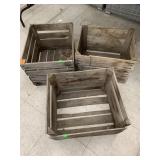 3cnt Wooden Crates