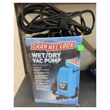 Wet, dry vac pump