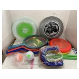 Outdoor Play Sets: Frisbees, Bongo Ball,