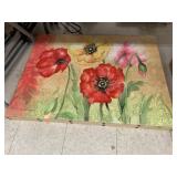 Flower Picture, approx 3ft x 2.5ft