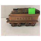 Metal train car bank, banthrici inc