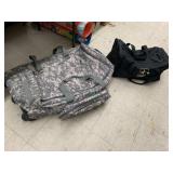 Army Duffel Bag and Camo Bag