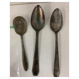 3 Vntg Spoons, wm Rogerï¿½s, Epns