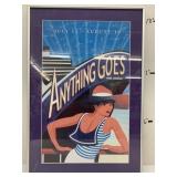 Signed Poster Anything Goes, Glass Broke