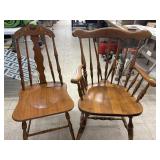 2 Vintage Wooden Chairs