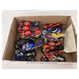 Box of 11 Scale Motorcycles