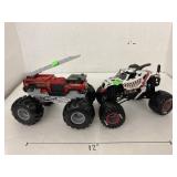 2 Monster Trucks Fire Truck & Dalmatian