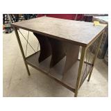 vintage mid-century record player stand or record