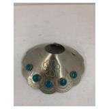 Vntg Metal Native American Pony Tail holder