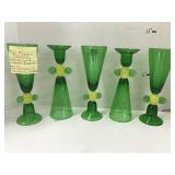 5 Goblets or Candle holders, Mikasa Stanza lemon