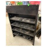 Metal Shelf, approx 25in x 7in x H 34in