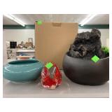 Water Fountain, Prestige Art Glass Paperweight, &
