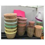 Bowls, Mugs, Cups, Raffiaware Burlap Weave
