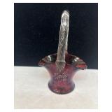 Westmoreland Ruby Red Glass Basket.