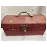 Metal Tool Box W/ Tray