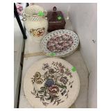 Decorative Plates, Vase, Purple Jar