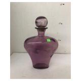 Large purple Glass Bottle