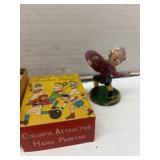 Vintage Hand Carved Wooden Figure w/ box