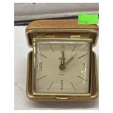 vintage Bradley mechanical travel alarm clock
