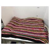 Crocheted afghan