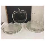 Apple Shaped Snack Plates (8)