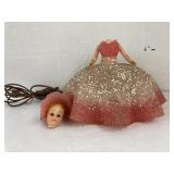 50-60s Doll Lamp (works) Needs head Replaced