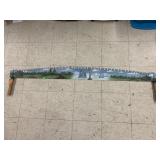 Painted Cross Cut Saw decoration signed A. cook