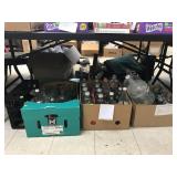 3 Boxes of Coke & Pepsi Bottles w Crate