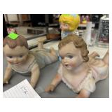 Vintage Bisque Porcelain Babies  & Vntg Choir
